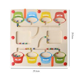 Wooden Magnetic Beads Children Thinking Educational Toys (Option: Battle Board-1PCS)