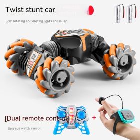 Gesture Induction Twist Car Stunt Remote Control Car Toy (Option: Orange Dual Battery Life-Ratio 1 To 24)