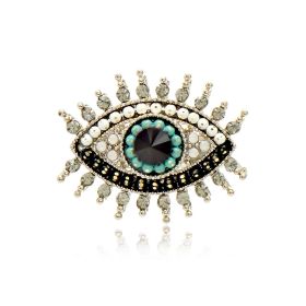 Women's Fashion Vintage Creative Devil's Eye Brooch (Color: Blue)