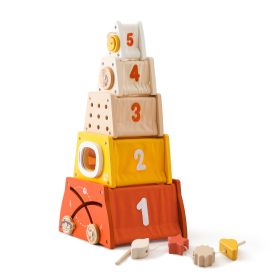 Amazon Baby Early Education Educational Stacking Rocket Boy Girl House Castle Assembling Toys (Option: Rocket Pile)