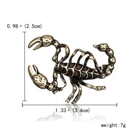 Scorpion Painting Oil Animal Brooch Personality Insect (Option: BC17Y035M8)