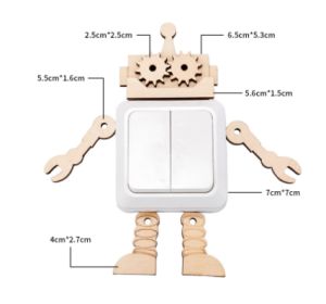 Busy Board Early Education Toy Matching Board Handmade Puzzle Kindergarten (Option: Robot switch)