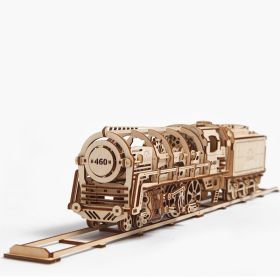 Mechanical Transmission Model Puzzle Toy (Option: Steam Locomotive)