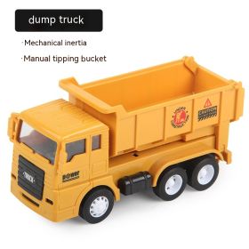 Medium Children's Simulation Inertial Engineering Vehicle Plastic Excavator (Option: Dumptruck)