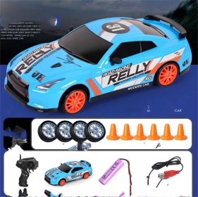 2.4G Drift Rc Car 4WD RC Drift Car Toy Remote Control GTR Model AE86 Vehicle Car RC Racing Car Toy For Children Christmas Gifts (Option: 124 Track GTR-Standard)