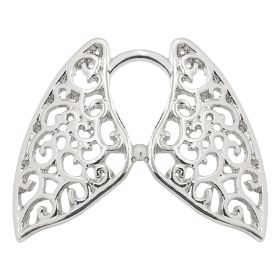 Human Organ Lungs Hollow Brooch Wings (Option: XZ111)