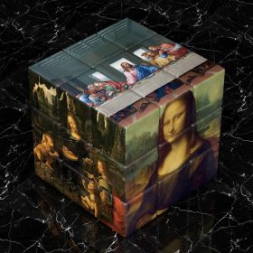 Van Gogh Sunflower Starry Sky Third Order Rubik's Cube (Option: Da Vinci small hole)