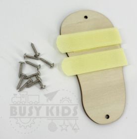 Busy Board Early Education Toy Matching Board Handmade Puzzle Kindergarten (Option: Small shoe Velcro)