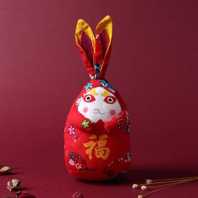 Folk Characteristic Handmade Fabric Gift Commemorative Doll (Option: New Floral Cloth)