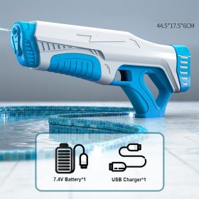 Rechargeable High-voltage Continuous Long-range Toy Gun (Color: Blue)