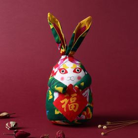 Folk Characteristic Handmade Fabric Gift Commemorative Doll (Option: Green Presbyopic Cloth)