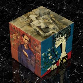 Van Gogh Sunflower Starry Sky Third Order Rubik's Cube (Option: Picasso small hole)