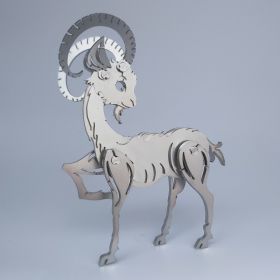 3D Metal Puzzle Model Decoration Toy (Option: Zodiac sheep)