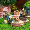 Mini Drunk Gnomes Dwarf Fairy Garden Statue Miniatures Courtyard Elf Figure Resin Micro Landscape Outdoor Figurine Ornaments