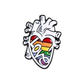 European And American New Creative Cartoon Cute Heart Series Brooch (Option: XZ2961)