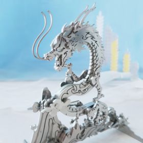 3D Metal Puzzle Model Decoration Toy (Option: Qinglong)