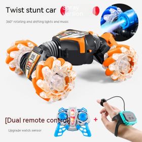 Gesture Induction Twist Car Stunt Remote Control Car Toy (Option: Orange Spray-Ratio 1 To 24)